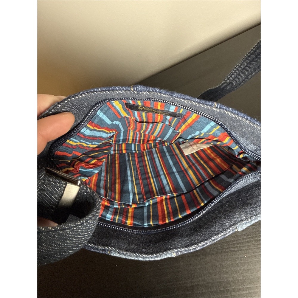 Donna Sharp Denim Patchwork Handbag Shoulder Purse - image 6